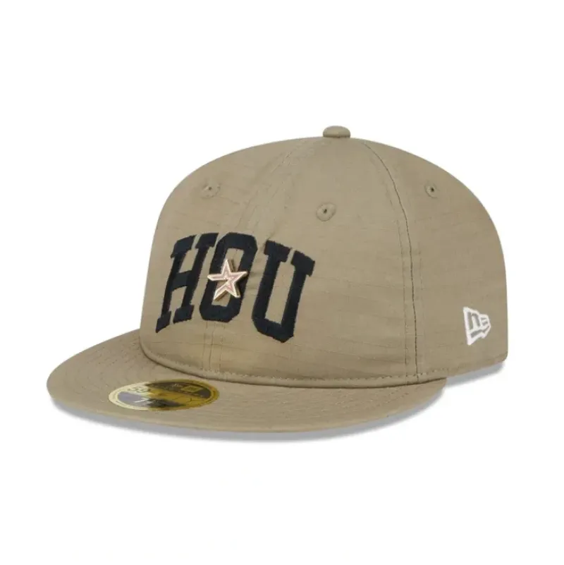 Shop Houston Astros Logo Pin Retro Crown 59FIFTY Fitted Hat - KTGCaps - Baseball caps for various teams, purchased online at a discount Caps