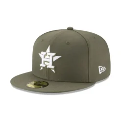Discount Houston Astros Olive 59FIFTY Fitted Hat - KTGCaps - Baseball caps for various teams, purchased online at a discount Caps