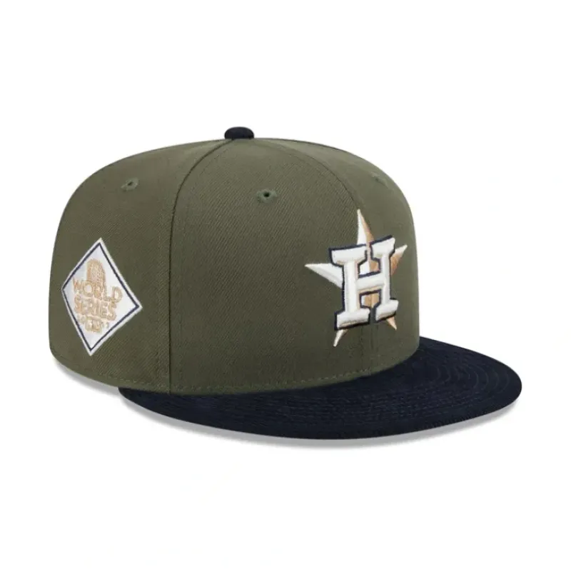 Shop Houston Astros Olive Green 59FIFTY Fitted Hat - KTGCaps - Baseball caps for various teams, purchased online at a discount Caps