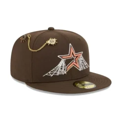 Online Houston Astros Spider Pin 59FIFTY Fitted Hat - KTGCaps - Baseball caps for various teams, purchased online at a discount Caps