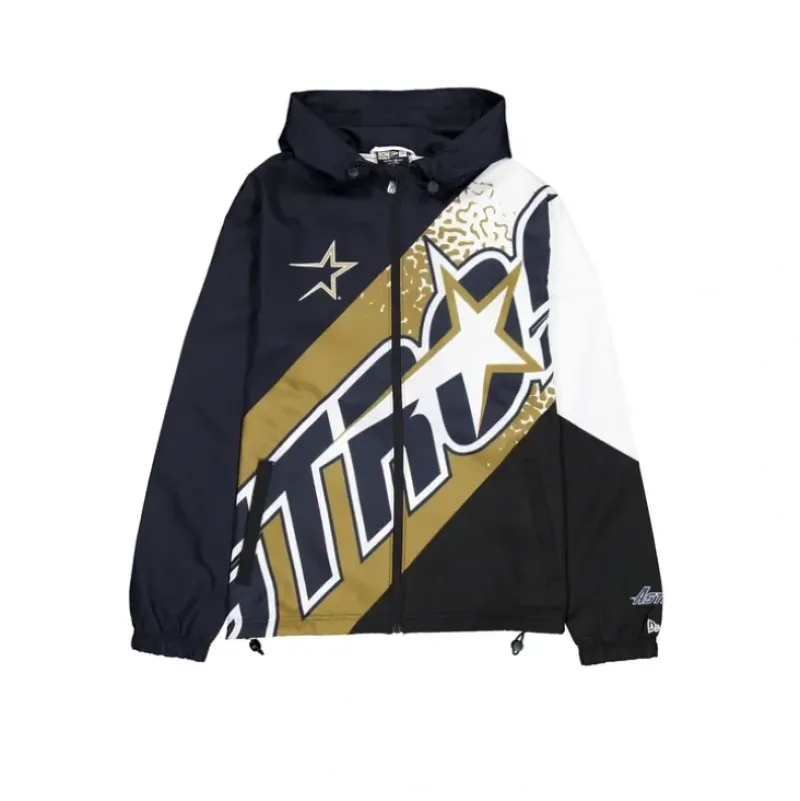 Best Houston Astros Sport Classics Color Block Windbreaker - KTGCaps - Baseball caps for various teams, purchased online at a discount Caps