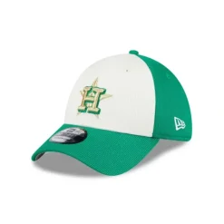New Houston Astros St Patricks Day 2024 39THIRTY Stretch Fit Hat - KTGCaps - Baseball caps for various teams, purchased online at a discount Caps