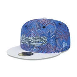 Online Houston Astros Wave Fill 59FIFTY Fitted Hat - KTGCaps - Baseball caps for various teams, purchased online at a discount Caps