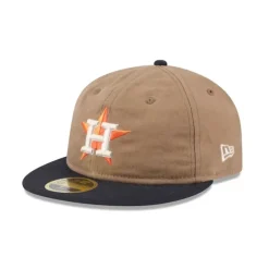 Discount Houston Astros Wax Canvas Retro Crown 59FIFTY Fitted Hat - KTGCaps - Baseball caps for various teams, purchased online at a discount Caps