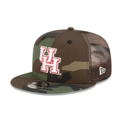 New Houston Cougars Camo 9FIFTY Trucker Hat - KTGCaps - Baseball caps for various teams, purchased online at a discount Caps