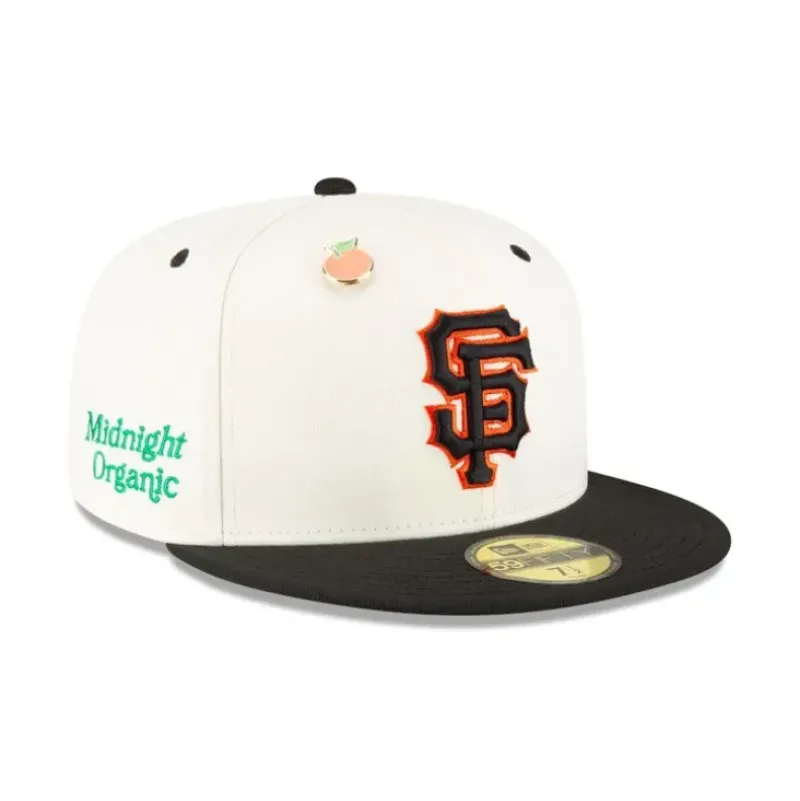 Sale HUF x Midnight Organic x San Francisco Giants 59FIFTY Fitted Hat - KTGCaps - Baseball caps for various teams, purchased online at a discount Caps