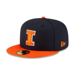 Clearance Illinois Fighting Illini 59FIFTY Fitted Hat - KTGCaps - Baseball caps for various teams, purchased online at a discount Caps