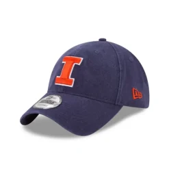 Hot Illinois Fighting Illini Navy 9TWENTY Adjustable Hat - KTGCaps - Baseball caps for various teams, purchased online at a discount Caps