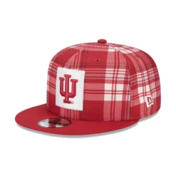 Hot Indiana Hoosiers Plaid 9FIFTY Snapback Hat - KTGCaps - Baseball caps for various teams, purchased online at a discount Caps
