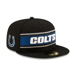Best Sale Indianapolis Colts 2024 Sideline Black 59FIFTY Fitted Hat - KTGCaps - Baseball caps for various teams, purchased online at a discount Caps