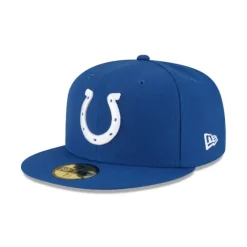 Hot Indianapolis Colts Basic Blue 59FIFTY Fitted Hat - KTGCaps - Baseball caps for various teams, purchased online at a discount Caps