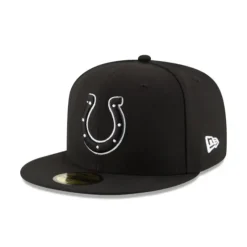 Discount Indianapolis Colts Black amp White 59FIFTY Fitted Hat - KTGCaps - Baseball caps for various teams, purchased online at a discount Caps