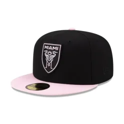 Hot Inter Miami Basic Crest 59FIFTY Fitted Hat - KTGCaps - Baseball caps for various teams, purchased online at a discount Caps