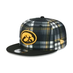 Discount Iowa Hawkeyes Plaid 9FIFTY Snapback Hat - KTGCaps - Baseball caps for various teams, purchased online at a discount Caps