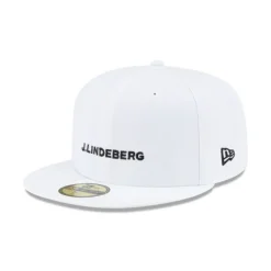 Flash Sale J Lindeberg White 59FIFTY Fitted Hat - KTGCaps - Baseball caps for various teams, purchased online at a discount Caps