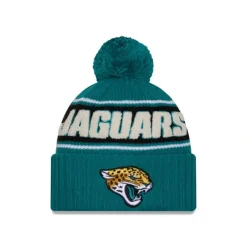 New Jacksonville Jaguars 2024 Cold Weather Sport Pom Knit Hat - KTGCaps - Baseball caps for various teams, purchased online at a discount Caps