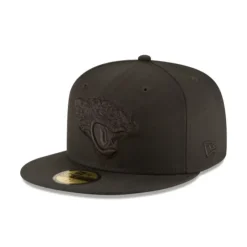 Flash Sale Jacksonville Jaguars Black On Black 59FIFTY Fitted Hat - KTGCaps - Baseball caps for various teams, purchased online at a discount Caps