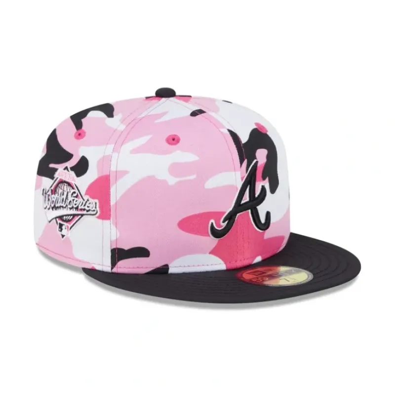 Fashion Just Caps Color Camo Atlanta Braves 59FIFTY Fitted Hat - KTGCaps - Baseball caps for various teams, purchased online at a discount Caps