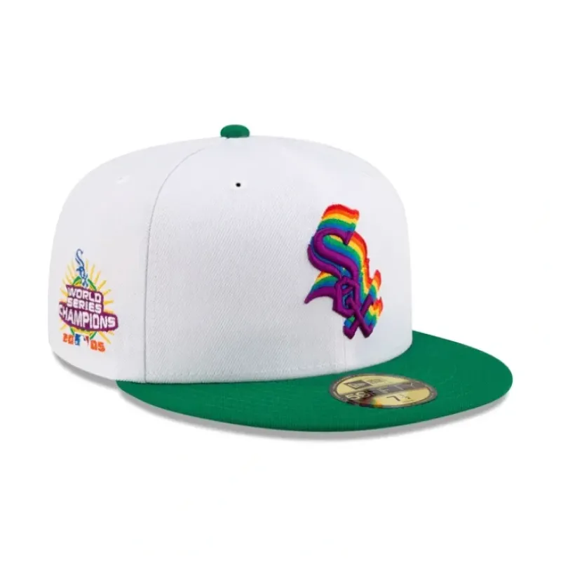 Discount Just Caps Kaleidoscope Chicago White Sox 59FIFTY Fitted Hat - KTGCaps - Baseball caps for various teams, purchased online at a discount Caps