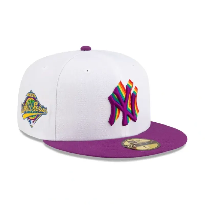 Clearance Just Caps Kaleidoscope New York Yankees 59FIFTY Fitted Hat - KTGCaps - Baseball caps for various teams, purchased online at a discount Caps