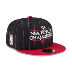Hot Just Caps NBA Champion Pinstripe Miami Heat 9FIFTY Snapback Hat - KTGCaps - Baseball caps for various teams, purchased online at a discount Caps