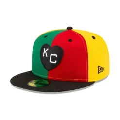 New Just Caps Negro League Kansas City Monarchs 59FIFTY Fitted Hat - KTGCaps - Baseball caps for various teams, purchased online at a discount Caps