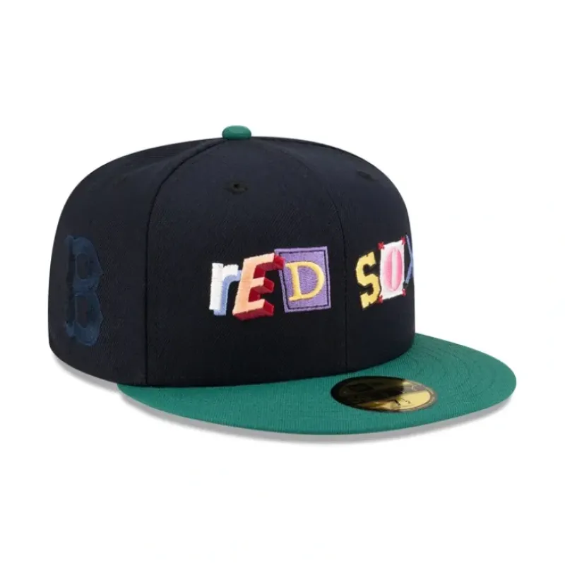 Fashion Just Caps Note Pack Boston Red Sox 59FIFTY Fitted Hat - KTGCaps - Baseball caps for various teams, purchased online at a discount Caps