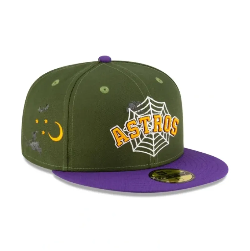 Shop Just Caps Spider Web Houston Astros 59FIFTY Fitted Hat - KTGCaps - Baseball caps for various teams, purchased online at a discount Caps