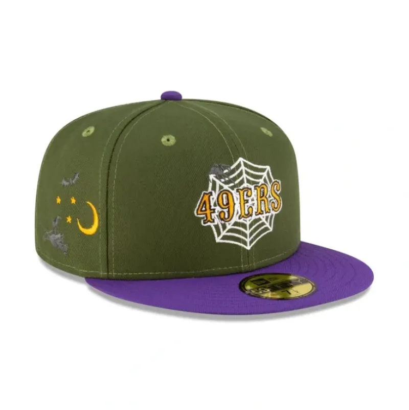 Discount Just Caps Spider Web San Francisco 49ers 59FIFTY Fitted Hat - KTGCaps - Baseball caps for various teams, purchased online at a discount Caps