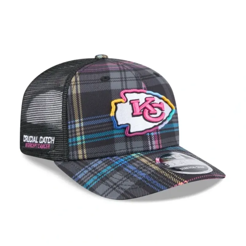 Shop Kansas City Chiefs 2024 Crucial Catch 9SEVENTY Trucker Hat - KTGCaps - Baseball caps for various teams, purchased online at a discount Caps
