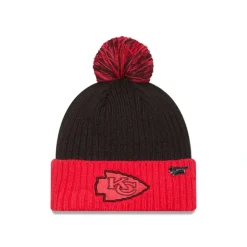 Best Sale Kansas City Chiefs 2024 Inspire Change Pom Knit Hat - KTGCaps - Baseball caps for various teams, purchased online at a discount Caps