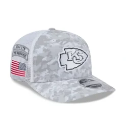 Cheap Kansas City Chiefs 2024 Salute to Service 9SEVENTY Trucker Hat - KTGCaps - Baseball caps for various teams, purchased online at a discount Caps