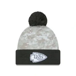 Fashion Kansas City Chiefs 2024 Salute to Service Pom Knit Hat - KTGCaps - Baseball caps for various teams, purchased online at a discount Caps