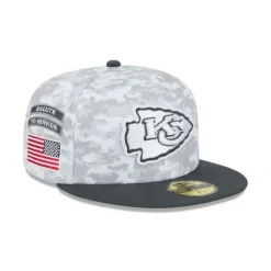 Best Sale Kansas City Chiefs 2024 Salute to Service 59FIFTY Fitted Hat - KTGCaps - Baseball caps for various teams, purchased online at a discount Caps