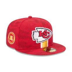 Discount Kansas City Chiefs 2024 Sideline 59FIFTY Fitted Hat - KTGCaps - Baseball caps for various teams, purchased online at a discount Caps
