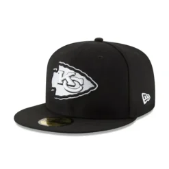 New Kansas City Chiefs Black amp White 59FIFTY Fitted Hat - KTGCaps - Baseball caps for various teams, purchased online at a discount Caps