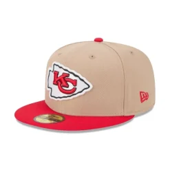 New Kansas City Chiefs Camel 59FIFTY Fitted Hat - KTGCaps - Baseball caps for various teams, purchased online at a discount Caps