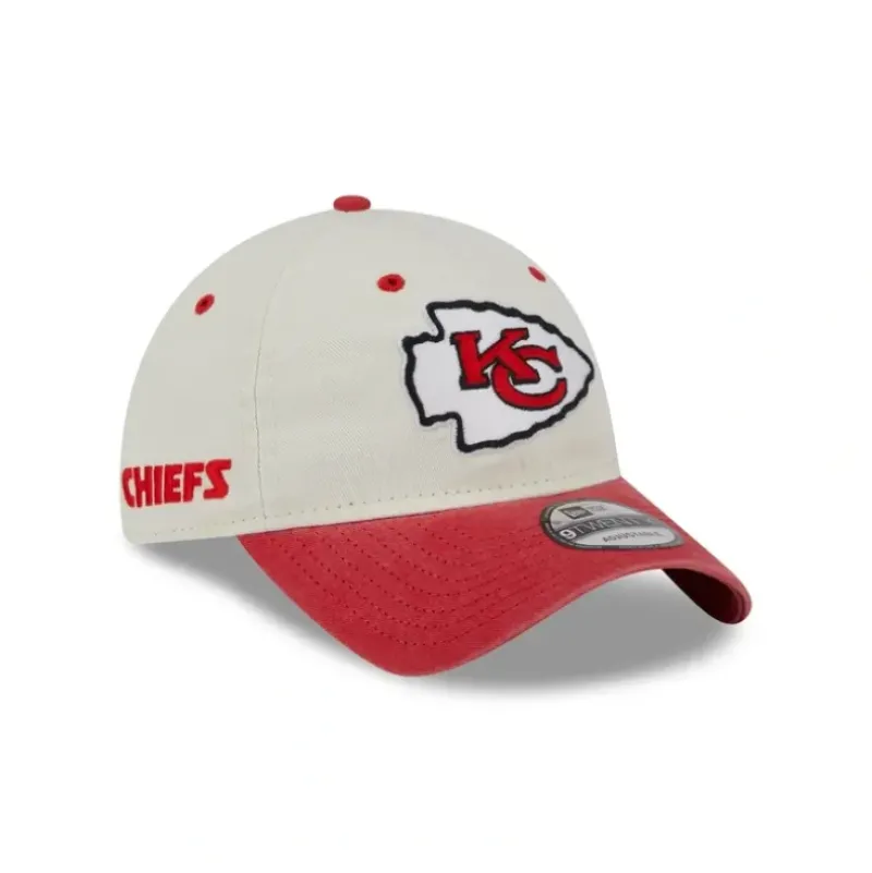 Flash Sale Kansas City Chiefs Classic Sidescript 9TWENTY Adjustable Hat - KTGCaps - Baseball caps for various teams, purchased online at a discount Caps