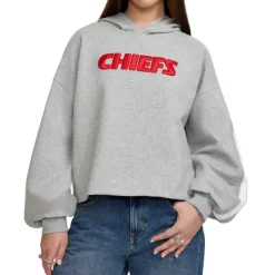 Store Kansas City Chiefs Gray Logo Select Womens Hoodie - KTGCaps - Baseball caps for various teams, purchased online at a discount Caps
