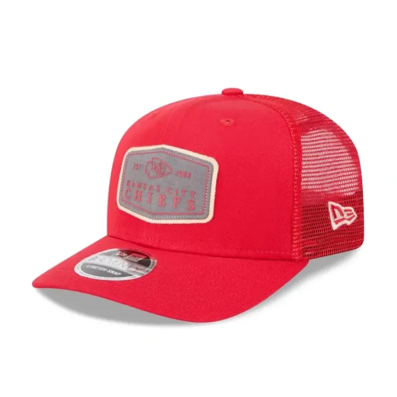 Clearance Kansas City Chiefs Labeled 9SEVENTY StretchSnap Hat - KTGCaps - Baseball caps for various teams, purchased online at a discount Caps