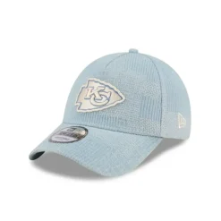 Fashion Kansas City Chiefs Logo Essentials Denim 9FORTY AFrame Snapback Hat - KTGCaps - Baseball caps for various teams, purchased online at a discount Caps