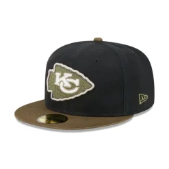 Clearance Kansas City Chiefs Quilted Logo 59FIFTY Fitted Hat - KTGCaps - Baseball caps for various teams, purchased online at a discount Caps