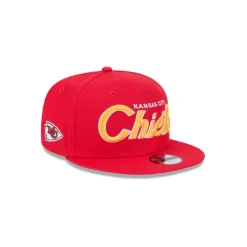 Fashion Kansas City Chiefs Script Kids 9FIFTY Snapback Hat - KTGCaps - Baseball caps for various teams, purchased online at a discount Caps