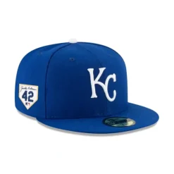 Flash Sale Kansas City Royals Jackie Robinson Day 2024 59FIFTY Fitted Hat - KTGCaps - Baseball caps for various teams, purchased online at a discount Caps