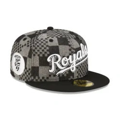 Fashion Kansas City Royals Pattern Denim 59FIFTY Fitted Hat - KTGCaps - Baseball caps for various teams, purchased online at a discount Caps