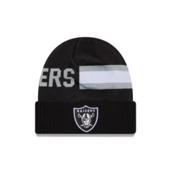 New Las Vegas Raiders 2024 Cold Weather Tech Knit Beanie - KTGCaps - Baseball caps for various teams, purchased online at a discount Caps