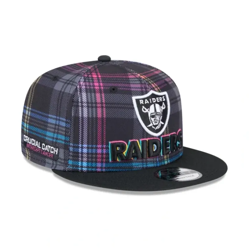 Sale Las Vegas Raiders 2024 Crucial Catch 9FIFTY Snapback Hat - KTGCaps - Baseball caps for various teams, purchased online at a discount Caps