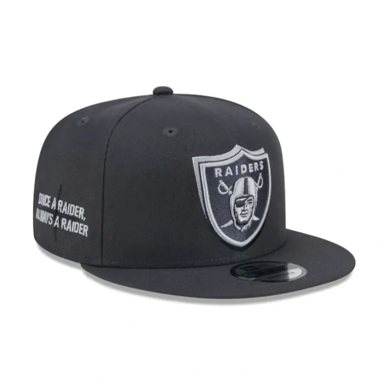 New Las Vegas Raiders 2024 Draft 9FIFTY Snapback Hat - KTGCaps - Baseball caps for various teams, purchased online at a discount Caps
