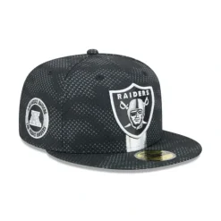 New Las Vegas Raiders 2024 Sideline 59FIFTY Fitted Hat - KTGCaps - Baseball caps for various teams, purchased online at a discount Caps