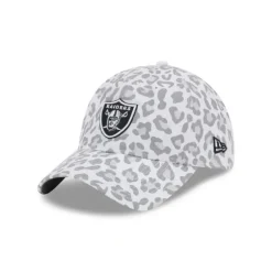 Hot Las Vegas Raiders Active Animal Print Womens 9TWENTY Adjustable Hat - KTGCaps - Baseball caps for various teams, purchased online at a discount Caps